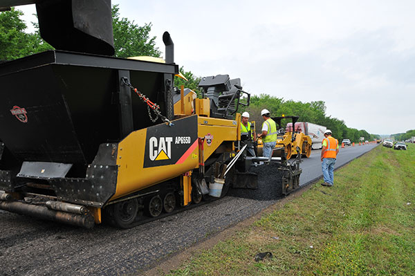 Some Interstate rehabilitation projects are as simple as grinding-off the top layer of asphalt and replacing it with a new one.